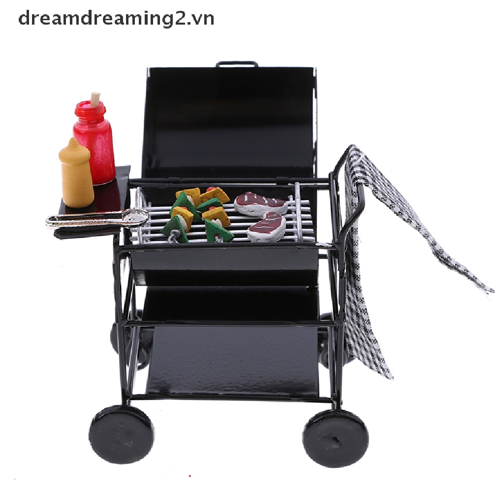 Mô hình lò nướng thức ăn mini dễ thương cho nhà búp bê