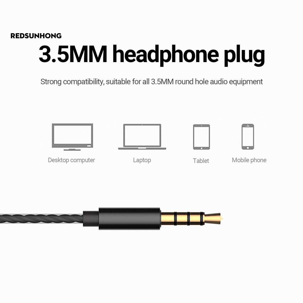 Tai Nghe Nhét Tai 3.5mm Thiết Kế Siêu Nhẹ Thời Trang Cho Điện Thoại