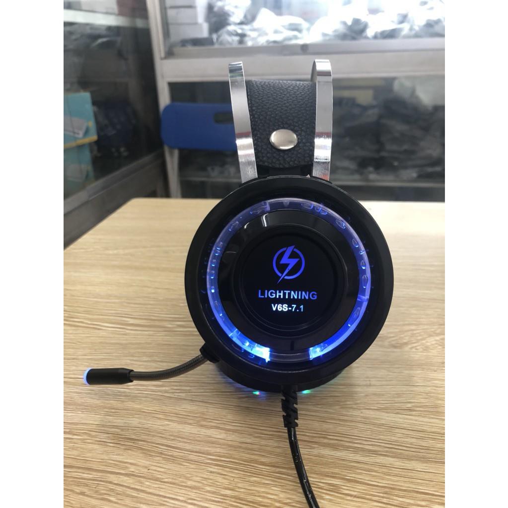 Tai nghe Lightning V6S 7.1 Kết nối USB Led RGB đổi màu