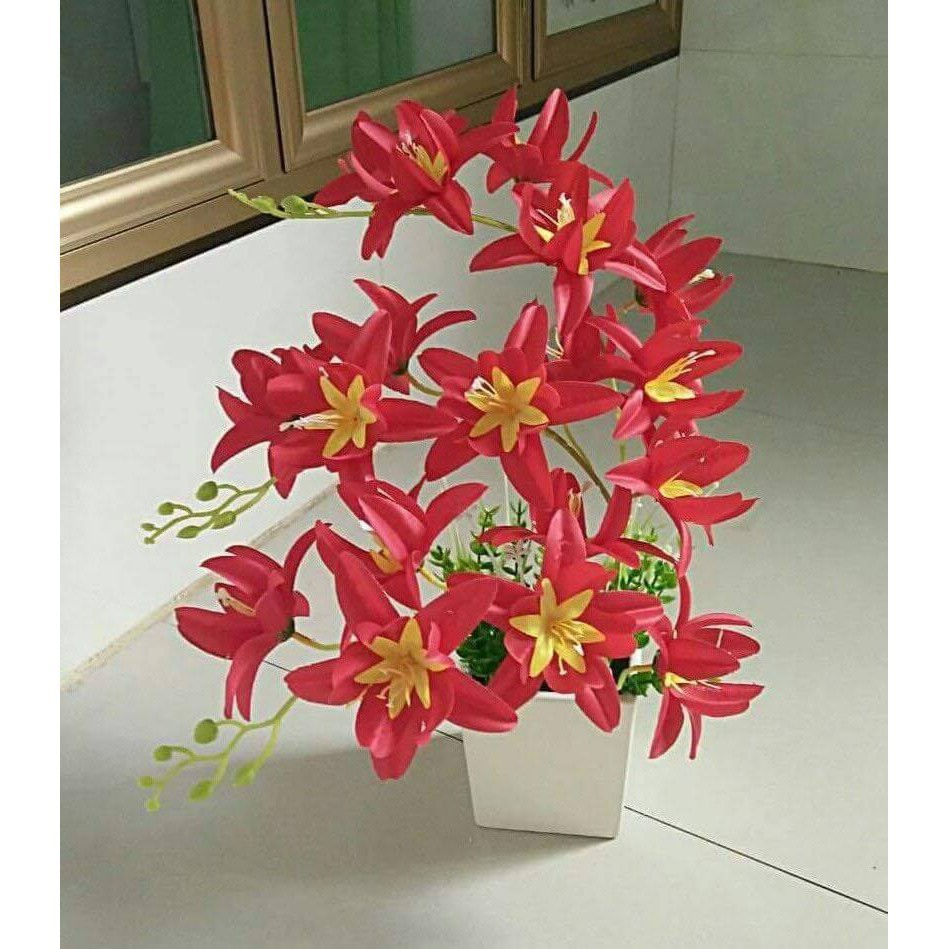 HOA GIẢ-hoa trang trí 🍅FREESHIP🍅Giảm 10K Khi Nhập  Bộ nguyên liệu lan móng rồng