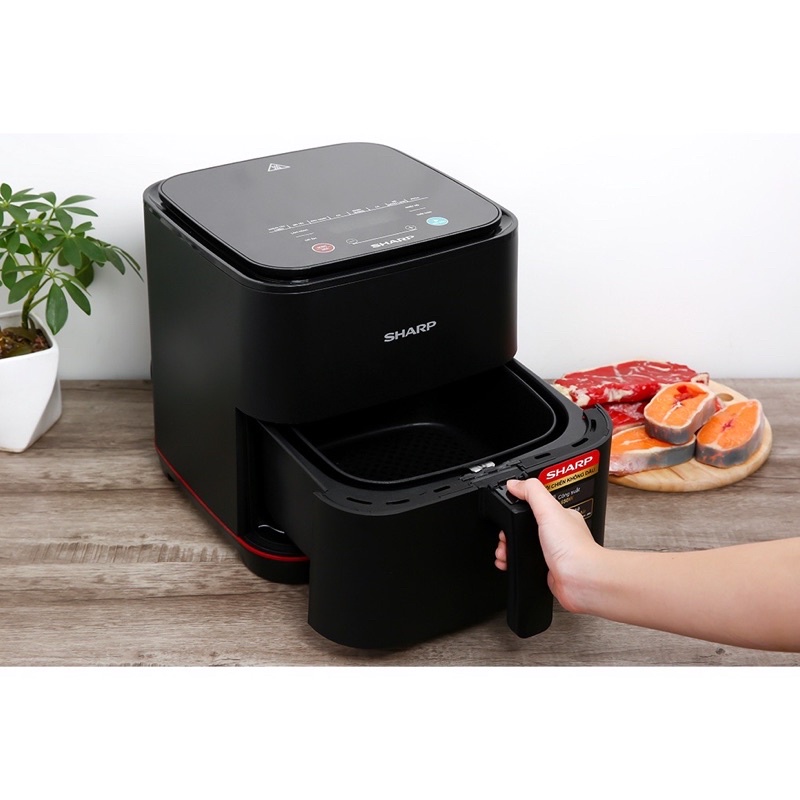 Nồi chiên không dầu Sharp KF-AF70EV - BK-Hàng chính hãng bảo hành 12 tháng