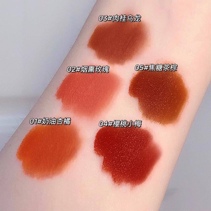 Set son môi lâu trôi chống thấm nước không dính cốc thiết kế hình điếu thuốc độc đáo