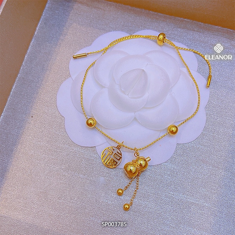 Lắc tay dây rút Eleanor Accessories mặt hồ lô phụ kiện trang sức phong cách Hàn Quốc