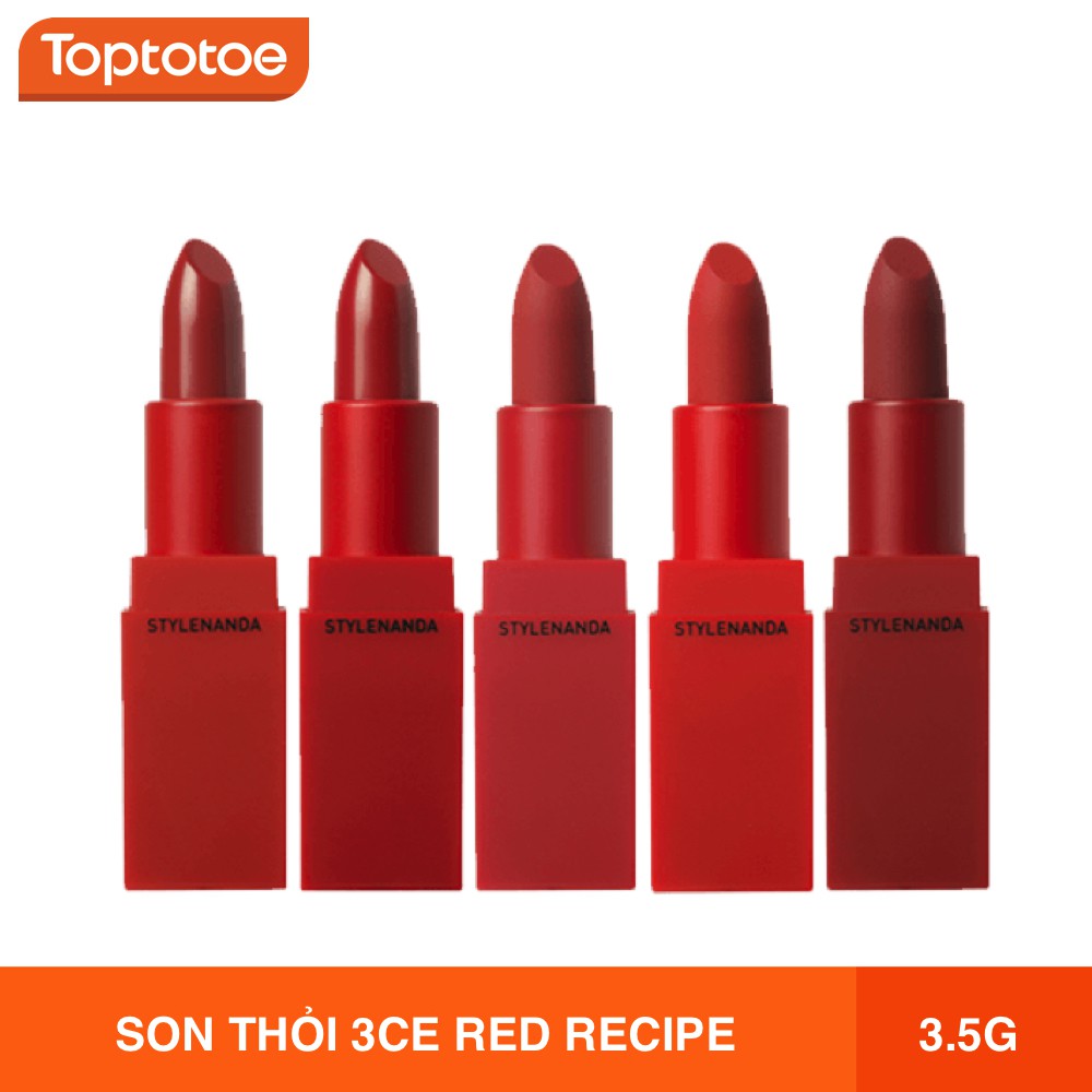 Son Thỏi 3CE Red Recipe Lip Color Chính Hãng