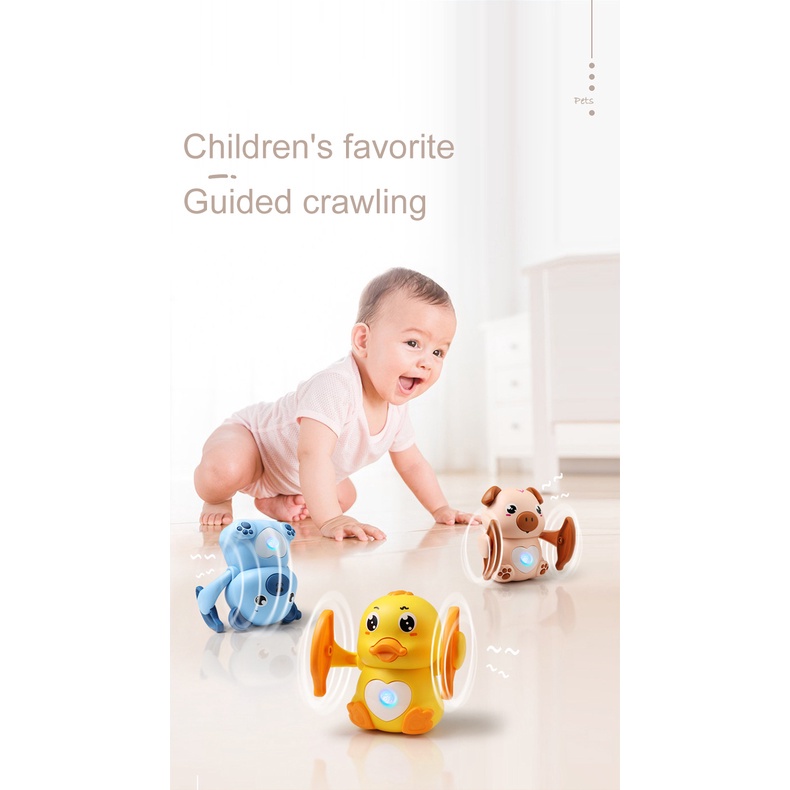 Đồ Chơi Chú Khỉ Lăn Điện Tử Điều Khiển Bằng Giọng Nói Dễ Thương Giáo Dục Sớm Cho Bé