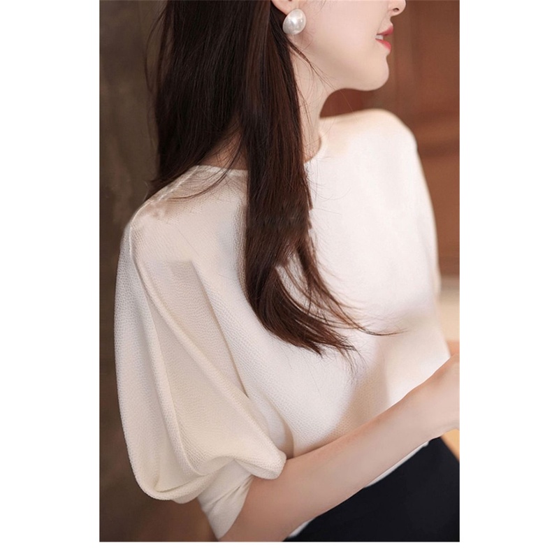 áo sơ mi voan tay ngắn thời trang nữ