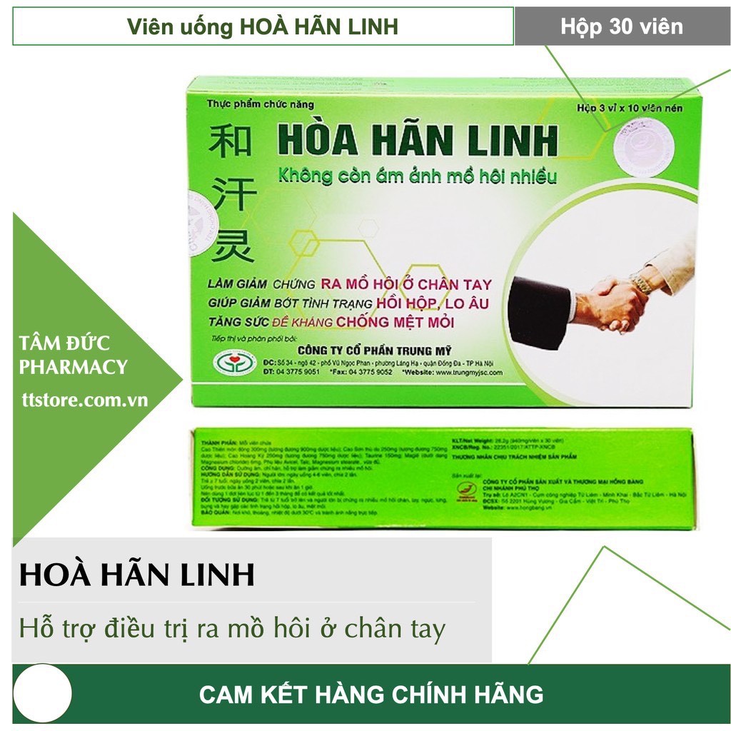 COMBO 7 HỘP - Hòa Hãn Linh - Dành Cho Người Ra Mồ Hôi Nhiều - MUA 6 TẶNG NGAY 1