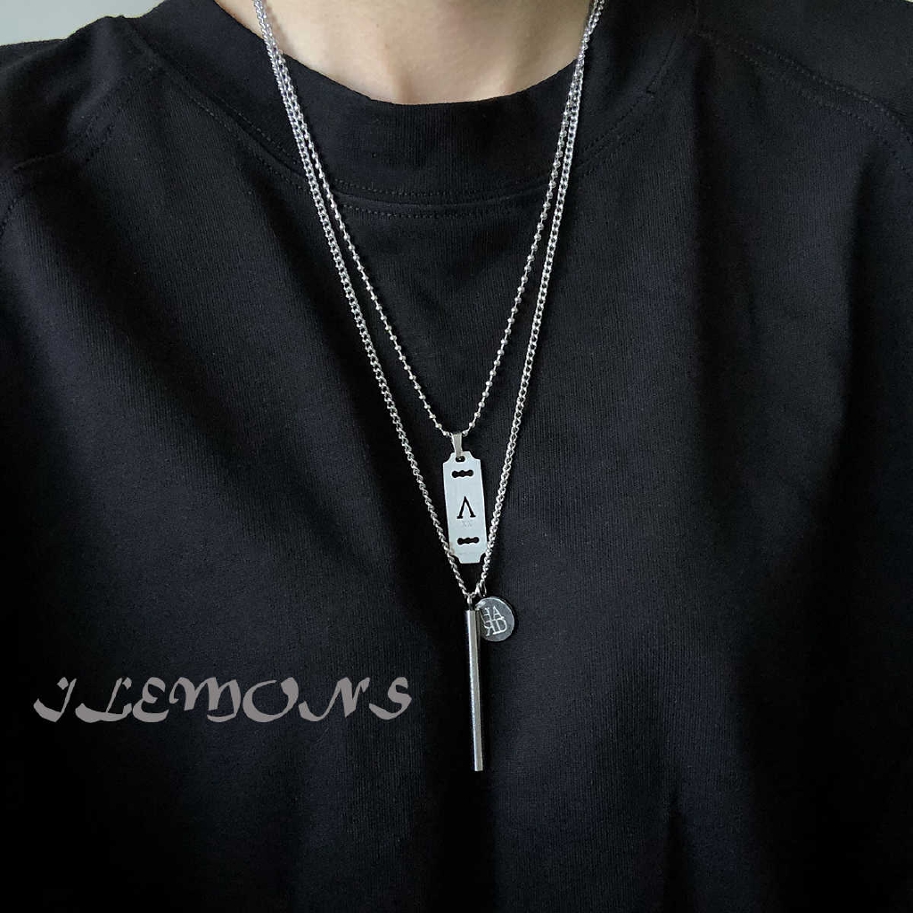 Dây Chuyền Thép Titan Phong Cách Hip Hop 1307harakun Cho Cặp Đôi