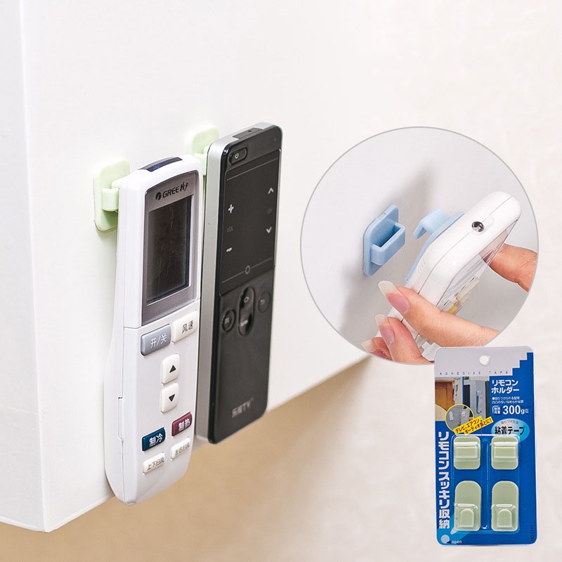 Vỉ 2 Bộ Khung Treo Điều Khiển Remote Các Loại - Giá Treo Chìa Khóa X4 Dính Tường Siêu Chắc