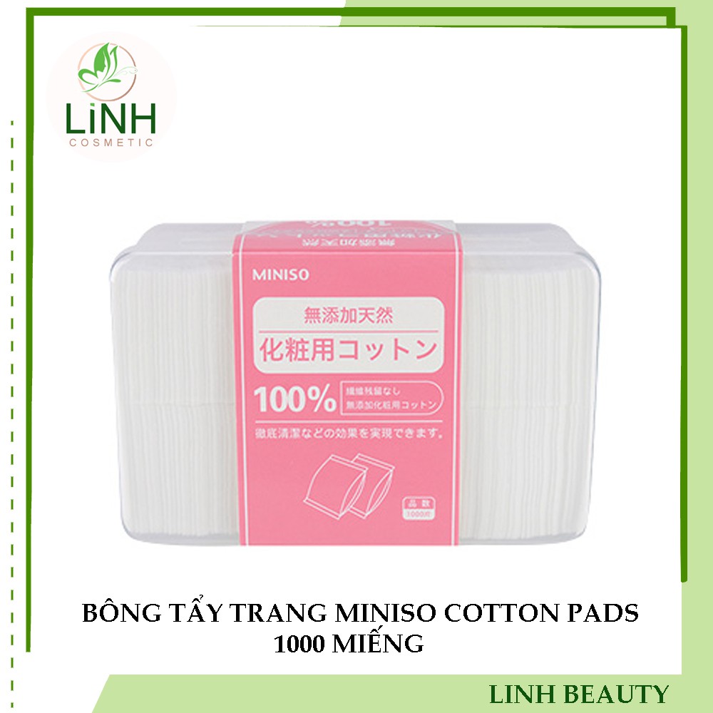 BÔNG TẨY TRANG MINISO COTTON PADS 1000 MIẾNG