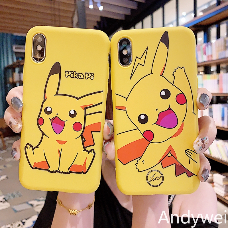Ốp Lưng Mềm In Hình Pikachu Cho Vivo Y91C Y19 Y17 V5 V7Plus V9 Y11 Y81 Y95 Y71 S1 Y55 V15 V11I