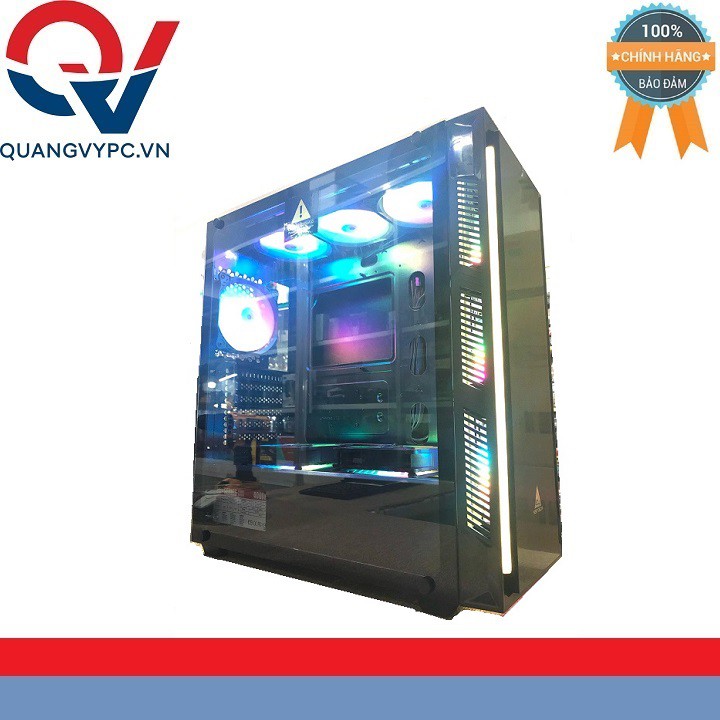 [Mã ELMS05 giảm 5% đơn 300k]Vỏ máy tính case VSP Gaming/Workstion tặng kèm 9 Fan LED RGB