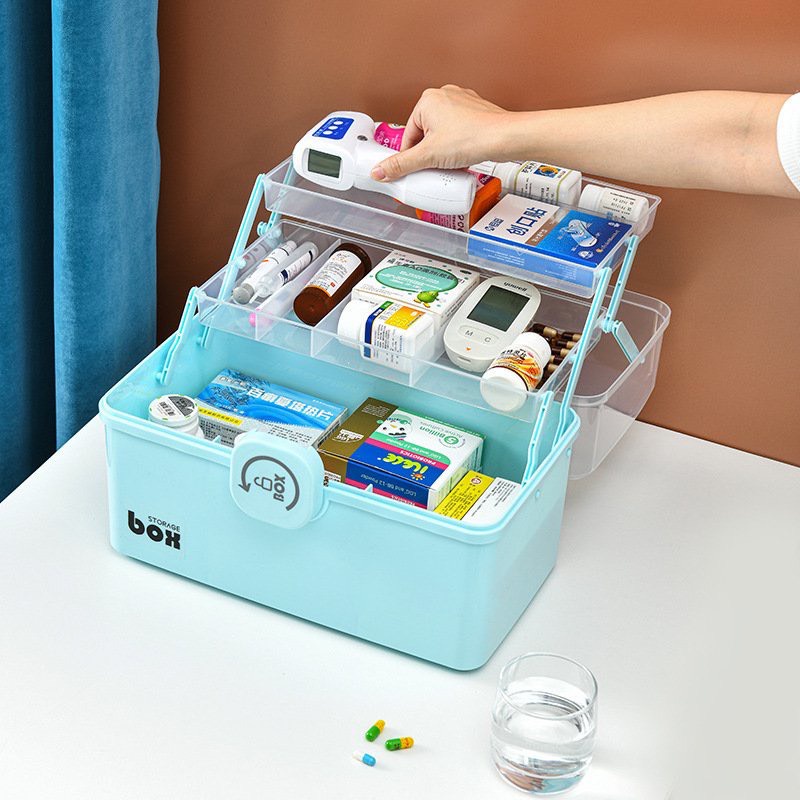 HỘP THUỐC Y TẾ 7 LÍT NẮP NHỰA TRONG SUỐT CHẤT LIỆU NHỰA CAO CẤP