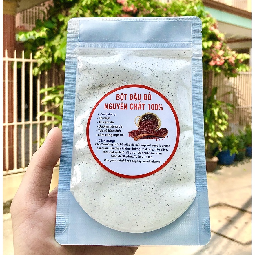 Bột Đậu Đỏ Trắng Da Mờ Thâm Sạm Sạch Mịn Nguyên Chất 100% Organic - Túi 100g | BigBuy360 - bigbuy360.vn