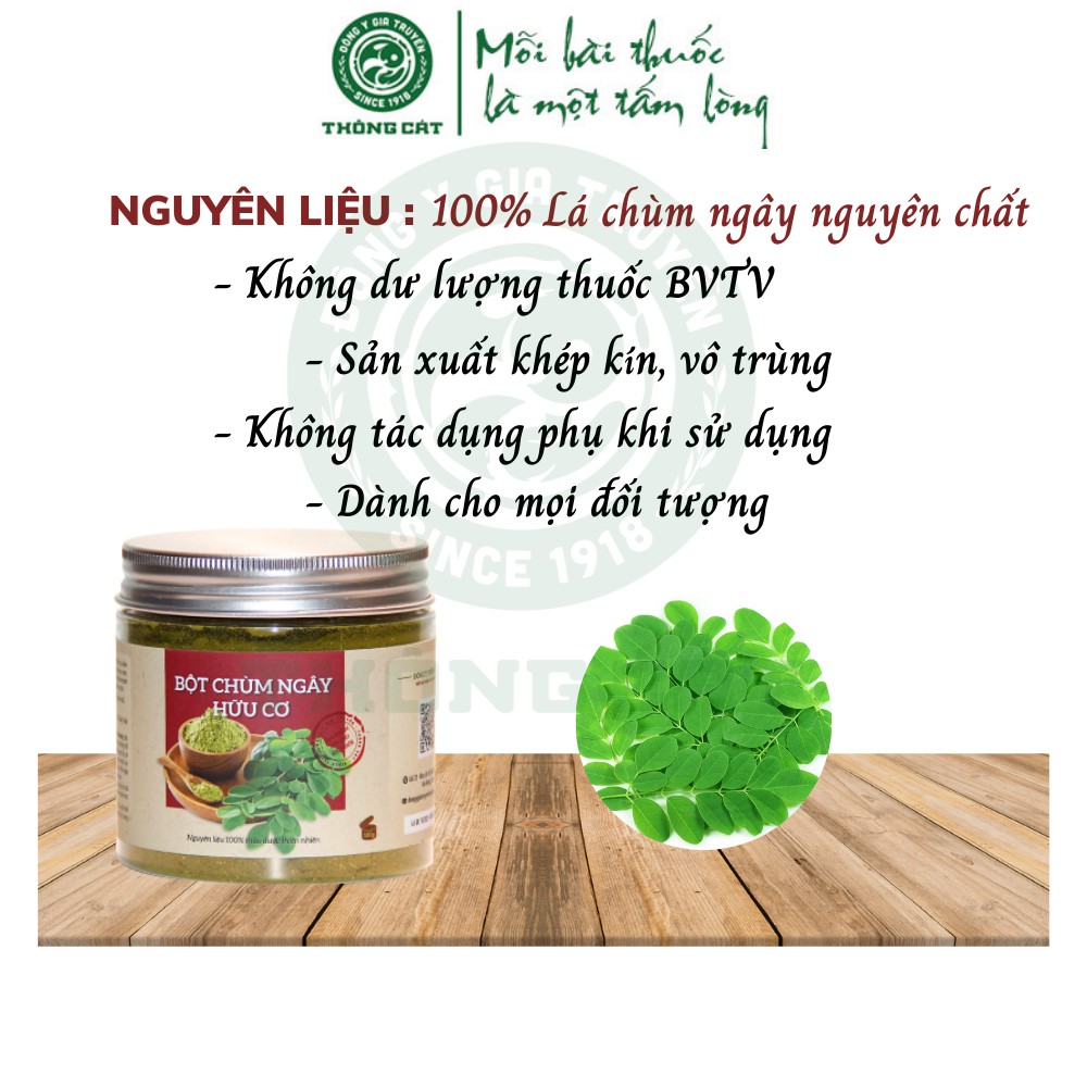 Bột chùm ngây cho bé ăn dặm Thông Cát (Since 1918)_giàu dinh dưỡng, bổ sung dưỡng chất cho bé lười ăn