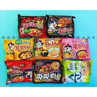 Các loại mì samyang hàn quốc tổng hợp