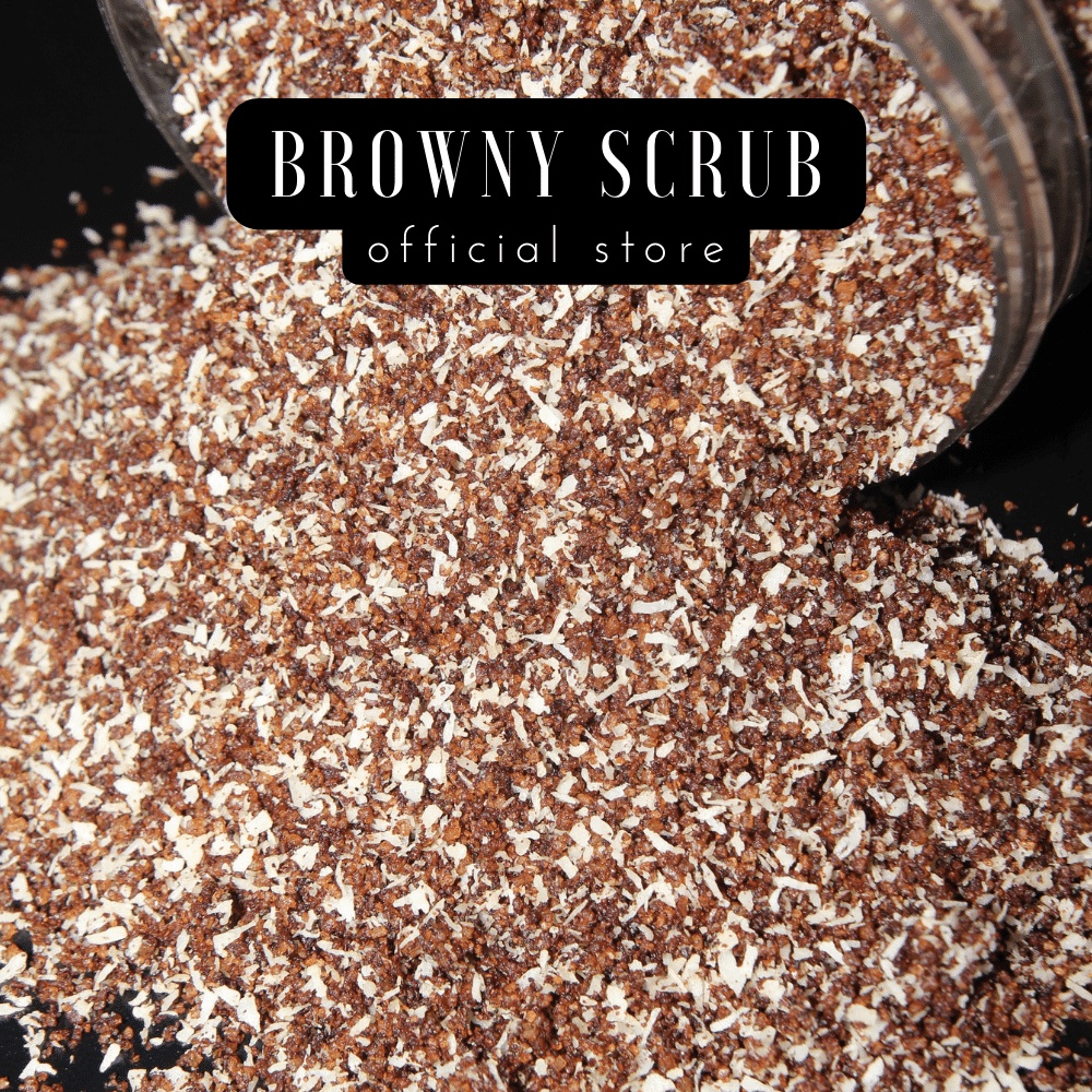 Tẩy da chết body Cà Phê Dừa BROWNY SCRUB dưỡng da mềm mịn, ngừa rạn, giảm chai sần 250Gr handmade
