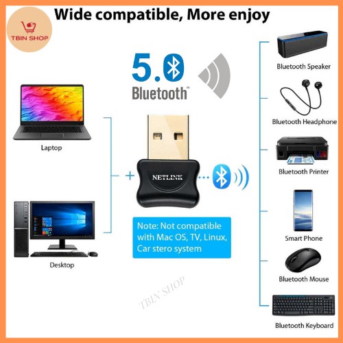 USB Bluetooth 5.0 Chính hãng Netlink  B21U23 - Hỗ trợ kết nối giữa các thiết bị | BigBuy360 - bigbuy360.vn