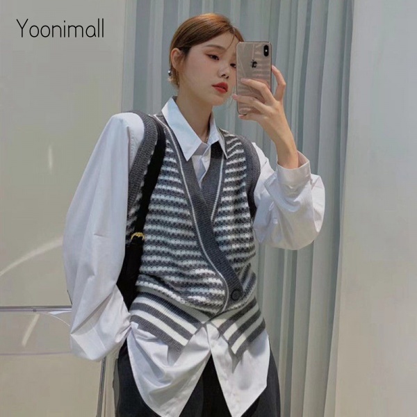 Áo Dệt Kim Sát Nách Cổ Chữ V Màu Sắc Đa Dạng | BigBuy360 - bigbuy360.vn