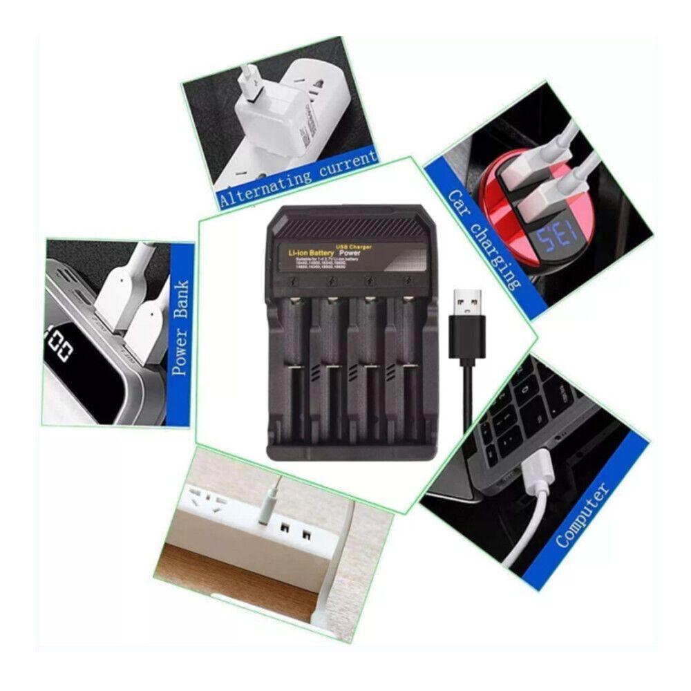 BTLIMER Đế Sạc Pin Li-Ion 18650 3.7V Có Đèn LED Chỉ Báo Thông Minh Ổn Định