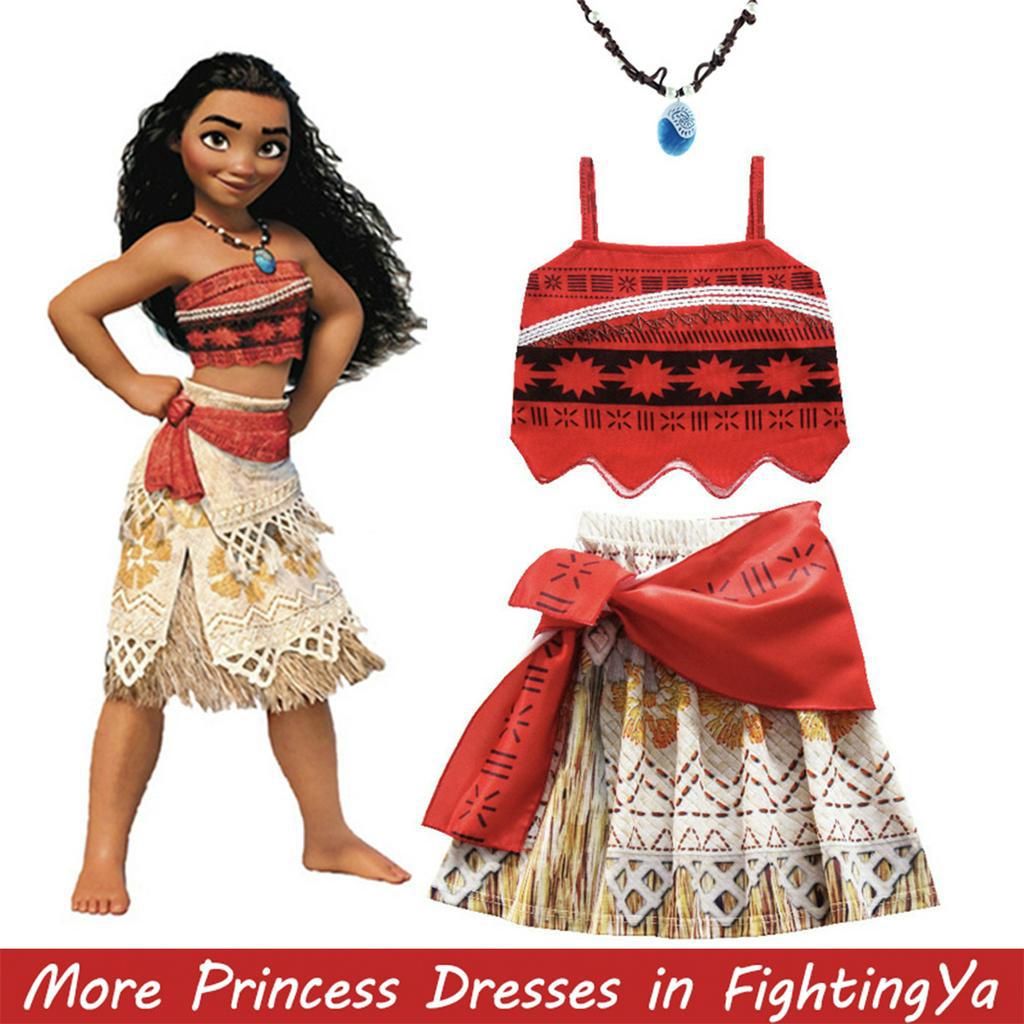 Bộ trang phục hóa trang công chúa Moana 2022 cho bé gái (có bán lẻ)