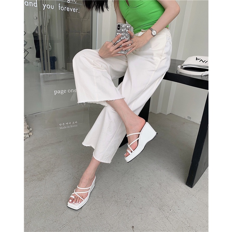 Dép Sandal Đế Xuồng Thời Trang Dành Cho Nữ