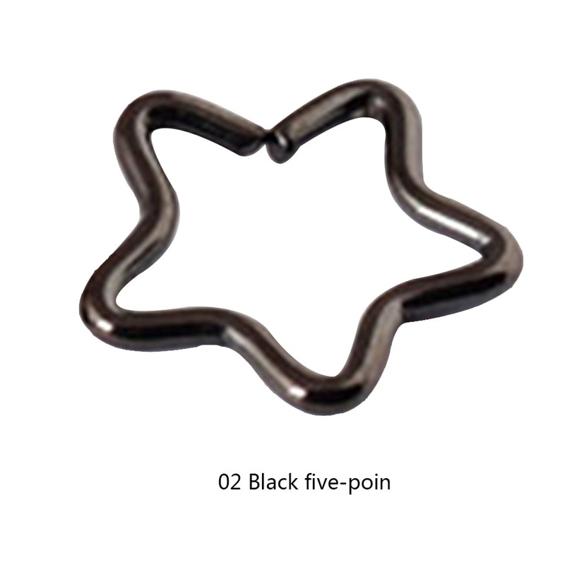 Khuyên tai trái tim/ngôi sao bằng hợp kim thời trang nữ