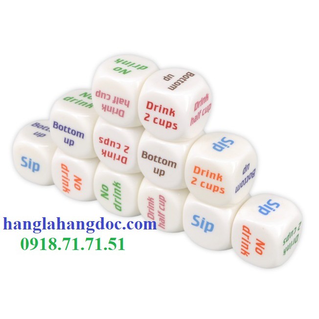 Xí ngầu uống bia rượu tiếng Anh 2cm  sát phạt vui nhộn