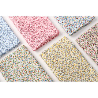 Vải may quần áo cotton 100% diy tự làm đồ handmade đồ quilting đồ trẻ em - vui lòng inb với mẫu hết hàng -  hoa nhí