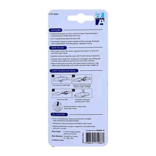 (HOT)Băng xoá bấm Double A CTR-A065 5mm x 6m ( kèm 1 ruột)