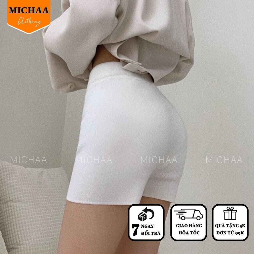 Quần Đùi BIKER SHORT Nữ Tập Gym, Yoga Nâng Mông Siêu Ôm Vải Co Giãn - MICHAA