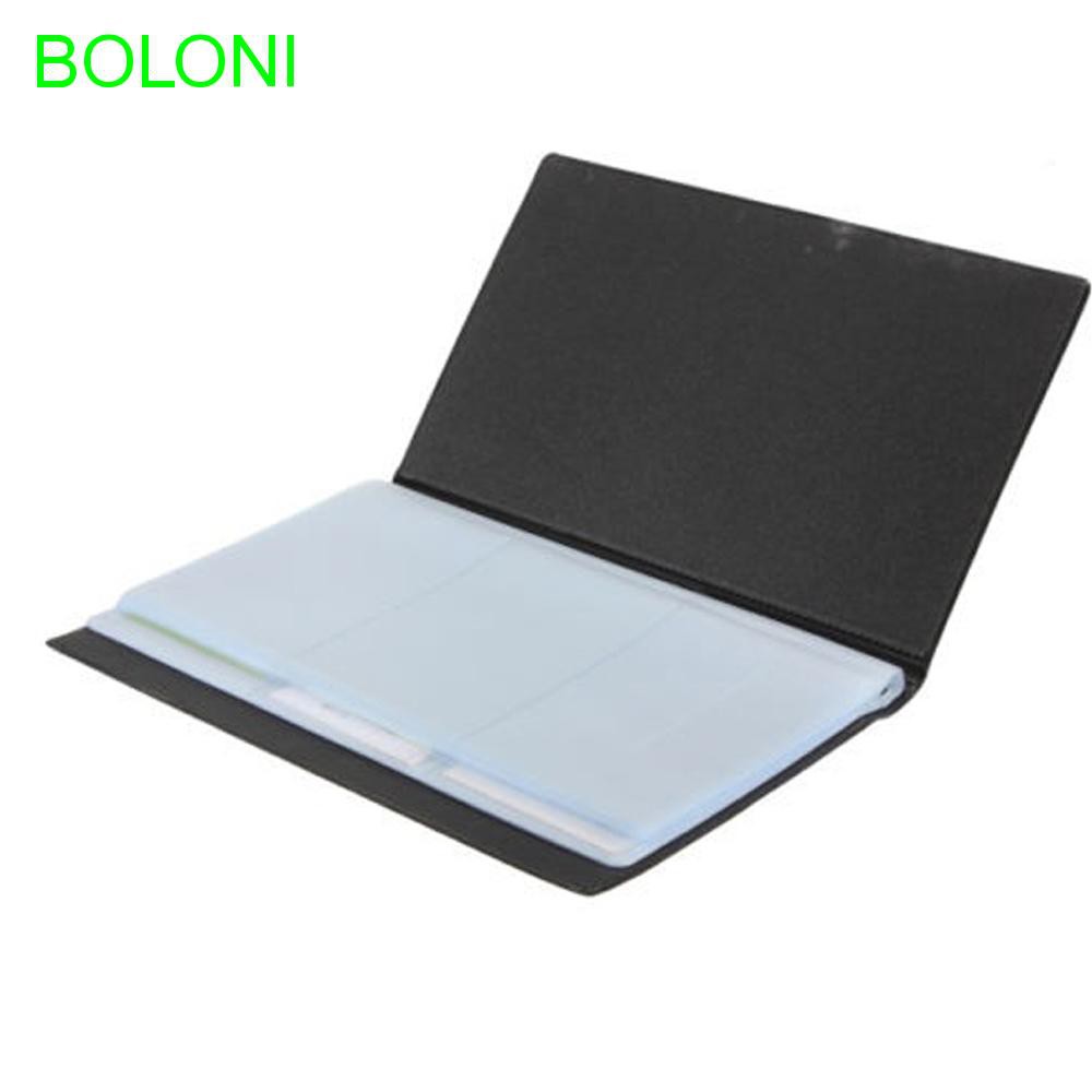 Leather Business Name Holder ID Credit Card Organizer 120 Cards