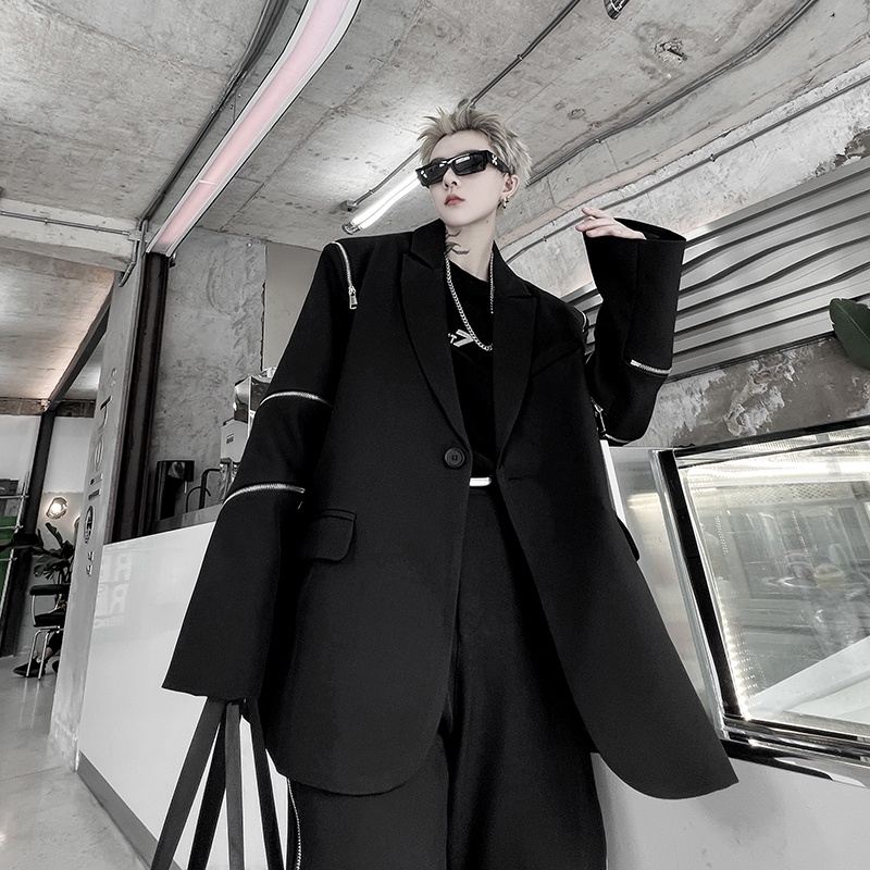 Áo Khoác Phối Khóa Kéo Phong Cách Thời Trang Mùa Thu Mới 2024 Cho Nam Giới