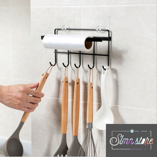 Kệ treo muỗng, vá, móc treo đồ nhà bếp, phòng tắm, tiết kiệm không gian. Slmn_KeTreoMuong