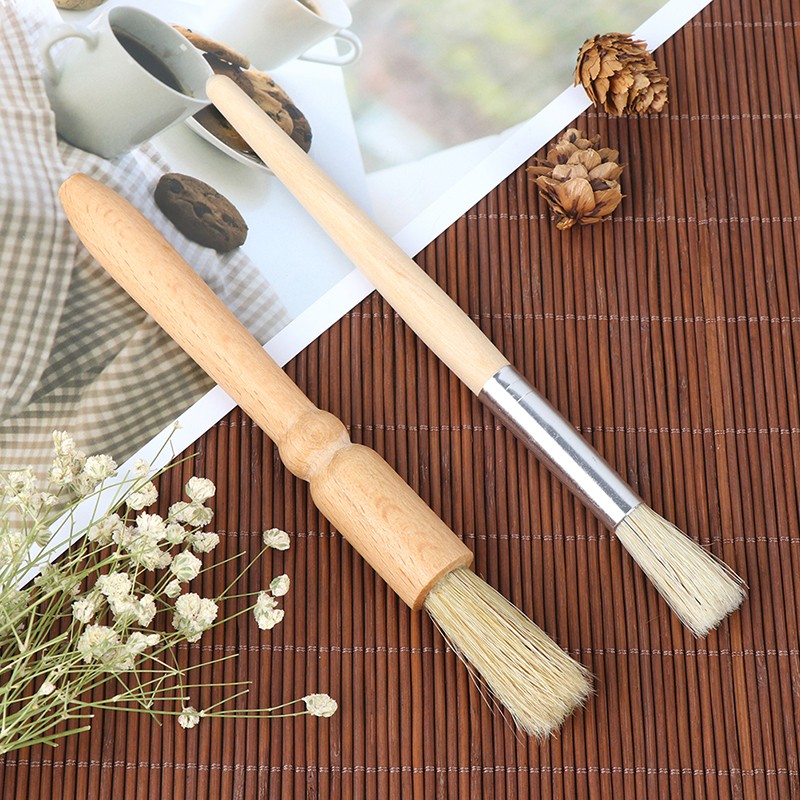 Chổi Quét Máy Xay Cà Phê Cán Gỗ Tự Nhiên