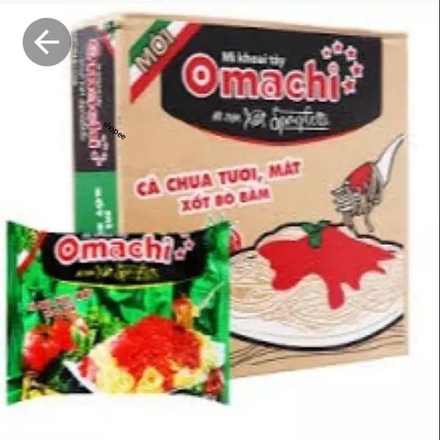 Thùng gồm 30 gói Mì Khoai Tây Omachi Xốt Spaghetti Gói 91g