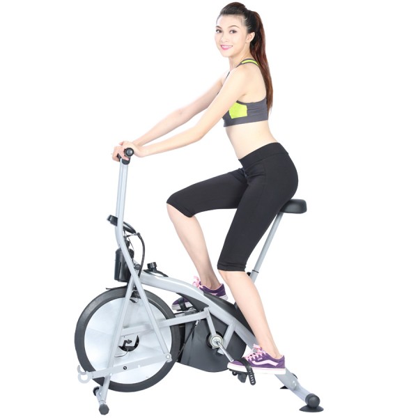 Xe đạp tập thể dục thể thao Air Bike 8701 mẫu mới 2020 màu Xám (hàng nhập khẩu) thích hợp cho mọi lứa tuổi luyện tập