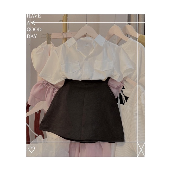 Set bộ sơmi chân váy A