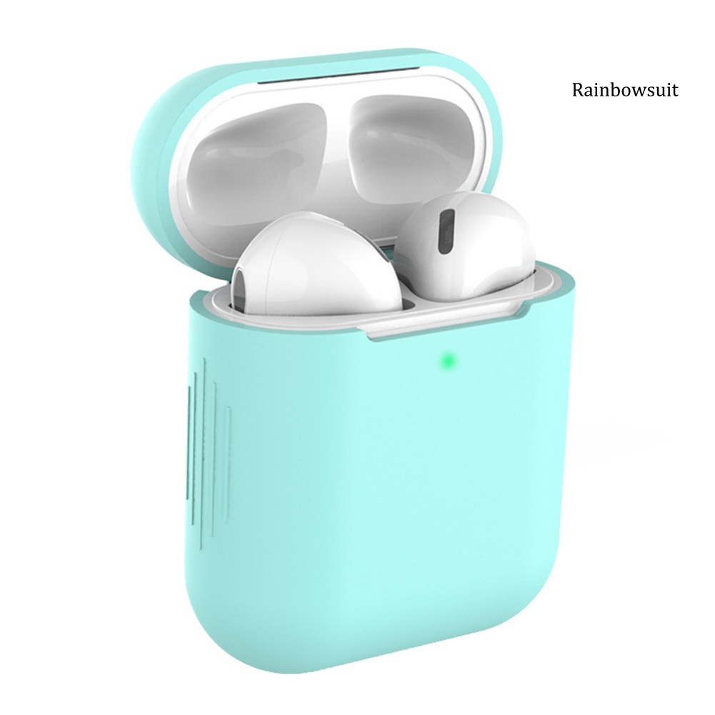 Ốp hộp sạc tai nghe không dây silicon chống sốc cho Airpods 1 2