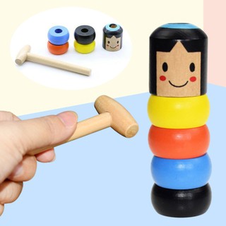 Búp bê người gỗ ma thuật không thể phá hủy đồ chơi vui nhộn nhỏ xinh