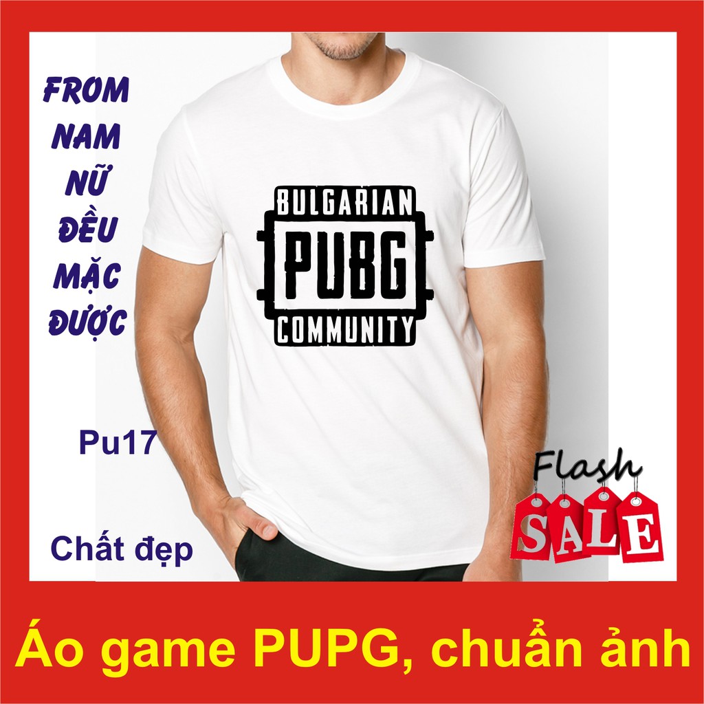 áo thun PUPG 17,game, đổi trả chất đẹp,phong