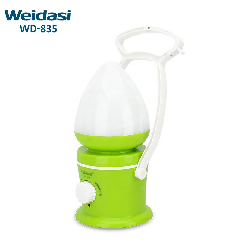 Đèn LED sạc chiếu sáng khẩn cấp dùng trong nhà hoặc cắm trại WD-835 - Giao màu ngẫu nhiên