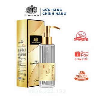 NƯỚC TẨY TRANG dưỡng trắng AHA Aqua Cleansing MagicSkin [CHÍNH HÃNG] 160ml