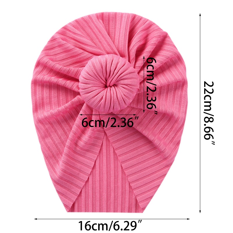 Khăn Turban Cotton Mềm Mại Thắt Nơ Phong Cách Ấn Độ Dành Cho Trẻ Sơ Sinh