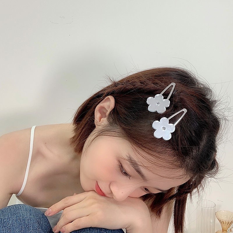 We Flower Kẹp Tóc Hình Hoa Hướng Dương Tráng Gương Đáng Yêu Hợp Thời Trang