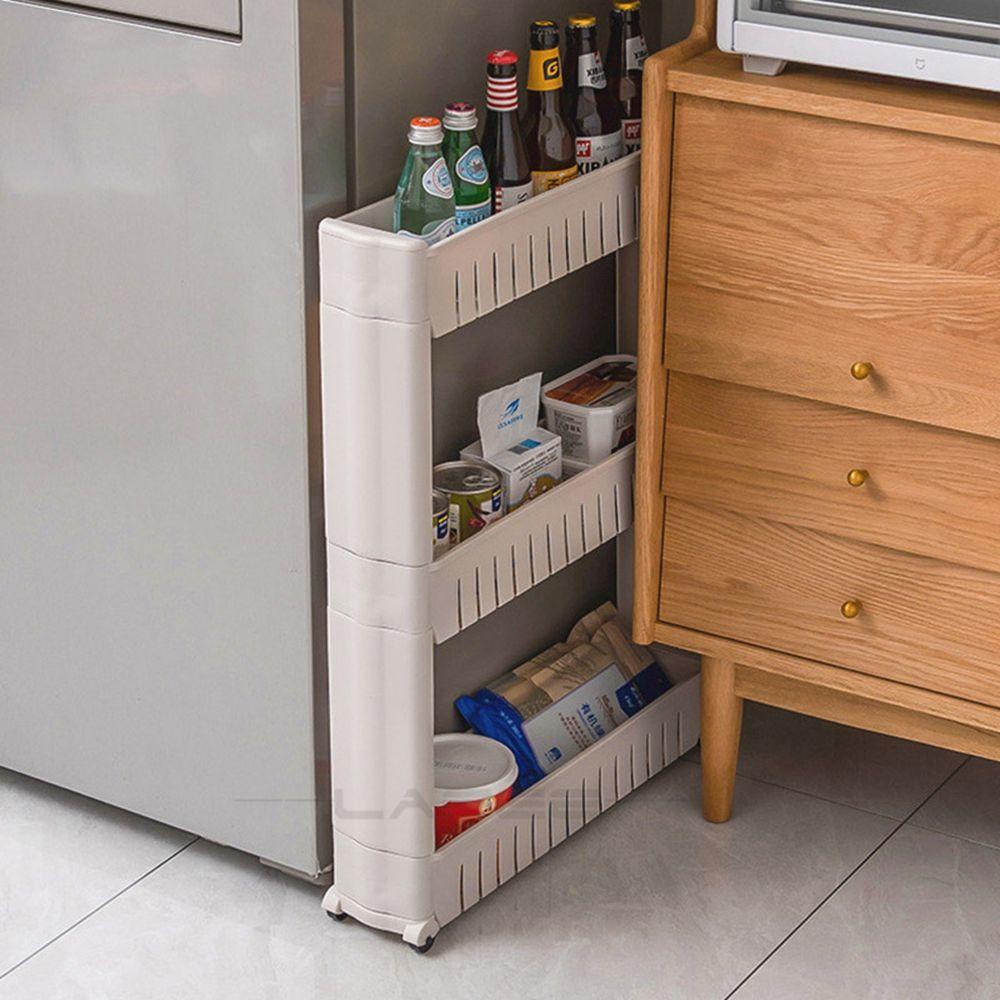 Mocho Kệ Để Đồ Di Động 3 / 4 Tầng Có Bánh Xe Có Thể Tháo Rời Cho Nhà Bếp Nhà Tắm