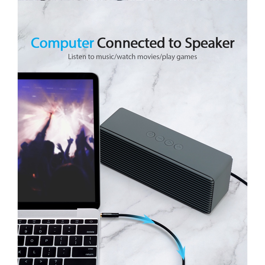 Dây Cáp Âm Thanh Aux 1M 2M 3M 3.5mm Chuyên Dụng Cho Loa / Điện Thoại / Xe Hơi