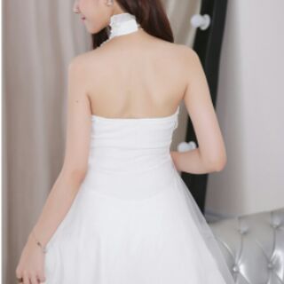 Đầm yếm cổ ren - Đầm dự tiệc