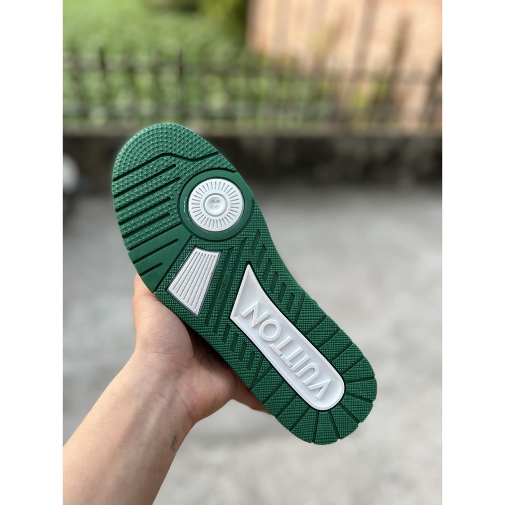 🔶 freeship 🔶 Giày sneaker lv trainer xanh lá cao cấp, Giày thể thao nam nữ lv xanh lá fullbox