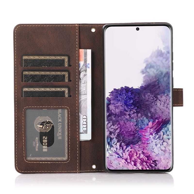 Bao Da Điện Thoại Pu Dạng Ví Sang Trọng Cho Samsung Galaxy S20 Plus S10 Plus S9 Plus S8 Plus S20 Ultra S20 FE 5G S20+ S10+ S9+ S8+ Ốp